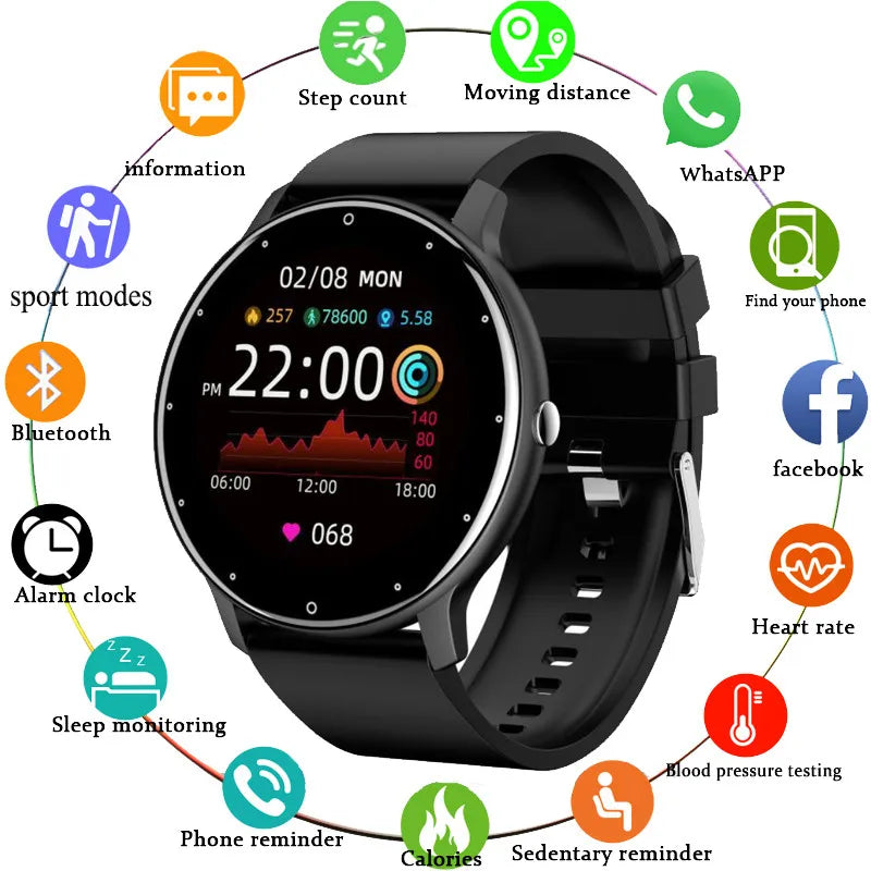 NEW ZL02 Men Smart Watch Bluetooth Call Fitness Tracker IP68 Waterproof Sports Women Smartwatch for Xiaomi Huawei IOS Phone 2025